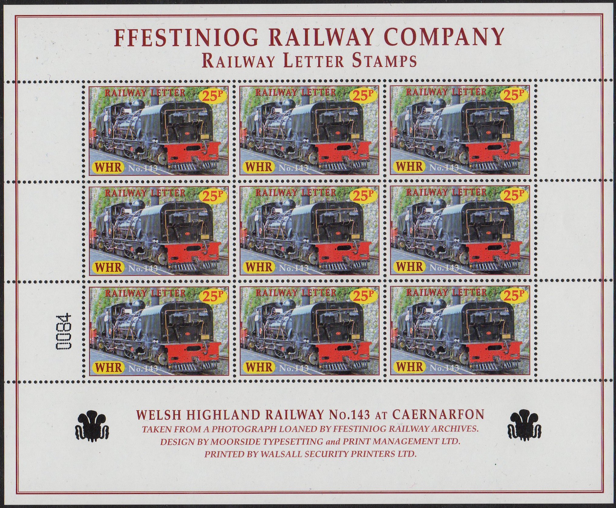 RLS : Wales : Welsh Highland Railway South African Garratt Class NGG16 #143